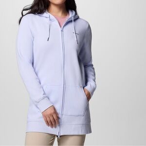 Women's long full zip hoodie
